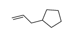 allylcyclopentane Structure