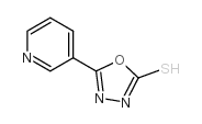 5-(3-吡啶基)-1,3,4-二唑-2-硫醇结构式