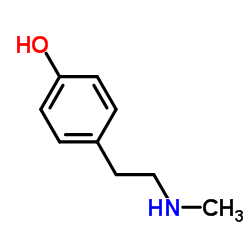 N-Methyltyramine Structure