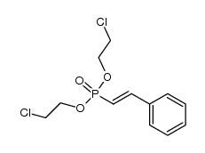 bis(2-chloroethyl) styrylphosphonate结构式