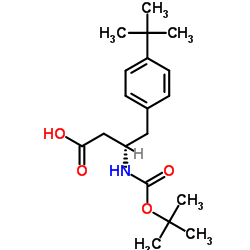 Boc-(R)-3-AMino-4-(4-tert-butyl-phenyl)-butyric acid Structure