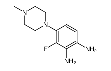 3-氟-4-(4-甲基-1-哌嗪)-1,2-苯二胺结构式