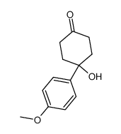 4-hydroxy-4-(4-methoxy-phenyl)-cyclohexanone Structure