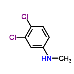 3,4-二氯-N-甲基苯胺结构式
