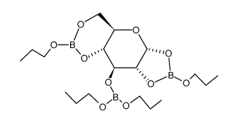 1,2-dioxapropoxyborolan-3-O-dipropoxyboryl-4,6-dioxapropoxyborinan-α-D-glucopyranose Structure