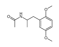 (+/-)-N-acetyl-1-(2,5-dimethoxyphenyl)-2-aminopropane结构式