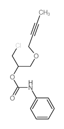 (1-but-2-ynoxy-3-chloro-propan-2-yl) N-phenylcarbamate Structure