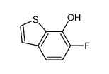 6-fluoro-1-benzothiophene-7-ol结构式