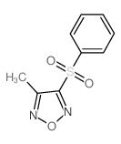 3-benzenesulfonyl-4-methyl-furazan结构式