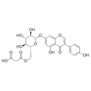 丙二酰染料木苷结构式