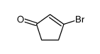 3-bromocyclopent-2-en-1-one Structure