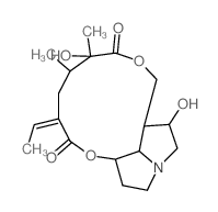 Senecionan-11,16-dione, 1,2-dihydro-2,12-dihydroxy-, (1alpha,2alpha)- Structure