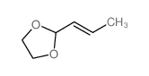 2-[(E)-prop-1-enyl]-1,3-dioxolane结构式