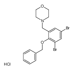 4-(2-Benzyloxy-3,5-dibromo-benzyl)-morpholine; hydrochloride Structure