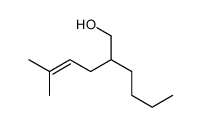 2-butyl-5-methylhex-4-en-1-ol Structure