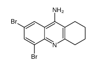 5,7-dibromo-1,2,3,4-tetrahydroacridin-9-amine Structure
