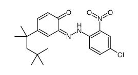 6-[(4-chloro-2-nitrophenyl)hydrazinylidene]-4-(2,4,4-trimethylpentan-2-yl)cyclohexa-2,4-dien-1-one Structure