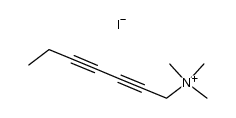 N,N,N-trimethylhepta-2,4-diyn-1-aminium iodide Structure