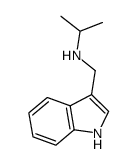 (1H-Indol-3-ylmethyl)-isopropyl-amine结构式