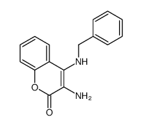 3-amino-4-(benzylamino)chromen-2-one Structure