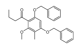 1-[2-methoxy-3-methyl-4,6-bis(phenylmethoxy)phenyl]butan-1-one结构式