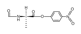 N-formyl-D-alanine 4-nitrophenyl ester Structure