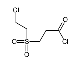 3-(2-chloroethylsulfonyl)propanoyl chloride结构式