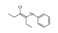 Z-3-Chlor-4-phenylseleno-3-hexen Structure