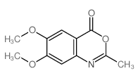 4H-3,1-Benzoxazin-4-one,6,7-dimethoxy-2-methyl- Structure