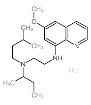 N-butan-2-yl-N-(6-methoxyquinolin-8-yl)-N-(3-methylbutyl)ethane-1,2-diamine结构式