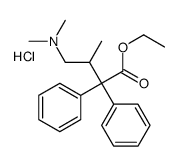 (4-ethoxy-2-methyl-4-oxo-3,3-diphenylbutyl)-dimethylazanium,chloride结构式