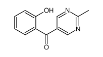 (2-hydroxyphenyl)-(2-methylpyrimidin-5-yl)methanone Structure