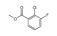 methyl 2-chloro-3-fluorobenzoate结构式