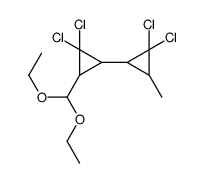 1,1-dichloro-2-[2,2-dichloro-3-(diethoxymethyl)cyclopropyl]-3-methylcyclopropane Structure