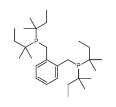 [2-[bis(2-methylbutan-2-yl)phosphanylmethyl]phenyl]methyl-bis(2-methylbutan-2-yl)phosphane Structure