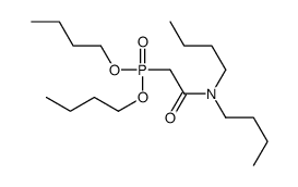 N,N-dibutyl-2-dibutoxyphosphorylacetamide Structure