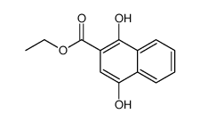 ethyl 1,4-dihydroxynaphthalene-2-carboxylate结构式