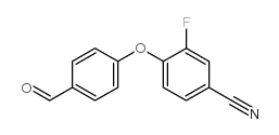 3-氟-4-(4-甲酰基苯氧基)苯甲腈结构式