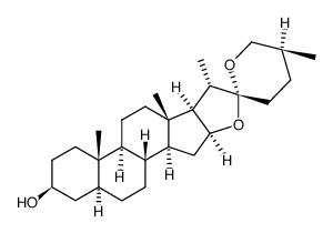 spirostan-3-ol, (3 alpha, 5 alpha, 25R) Structure