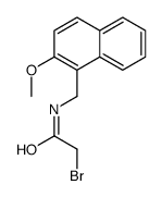 2-bromo-N-[(2-methoxynaphthalen-1-yl)methyl]acetamide结构式