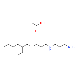 N-[3-[(2-ethylhexyl)oxy]propyl]propane-1,3-diamine monoacetate结构式