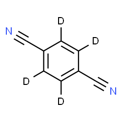 2,3,5,6-四氘苯-1,4-二碳腈结构式