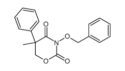 3-Benzyloxy-5,6-dihydro-5-methyl-5-phenyl-2H-1,3-oxazin-2,4(3H)-dion结构式