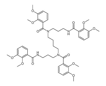 N,N'-(butane-1,4-diyl)bis(N-(3-(2,3-dimethoxybenzamido)propyl)-2,3-dimethoxybenzamide) Structure