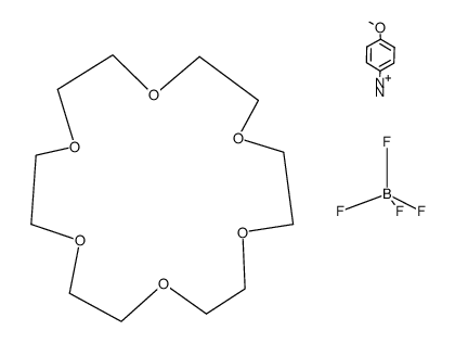 18-crown-6/p-methoxybenzenediazonium tetrafluoroborate complex Structure
