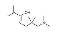 N-[3-(dimethylamino)-2,2-dimethylpropyl]methacrylamide结构式