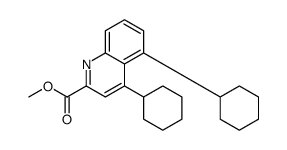 methyl 4,5-dicyclohexylquinoline-2-carboxylate结构式