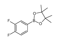 3,4-二氟苯硼酸频呢醇酯结构式