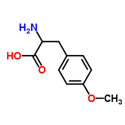 2-氨基-3-(4-甲氧基苯基)丙酸结构式