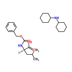 N-苄氧羰基-D-亮氨酸二环己胺盐结构式